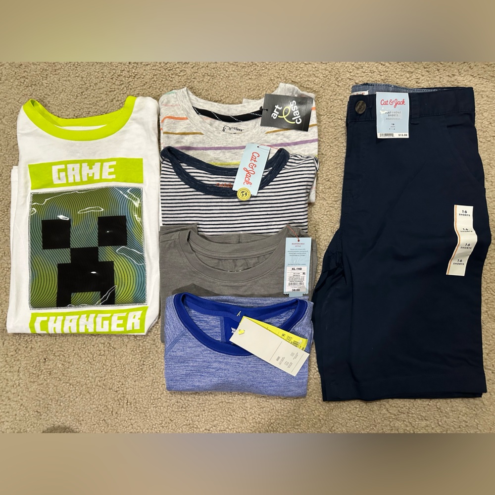 Boys’ Clothing Bundle – 6 Items (Size XL) New with tags